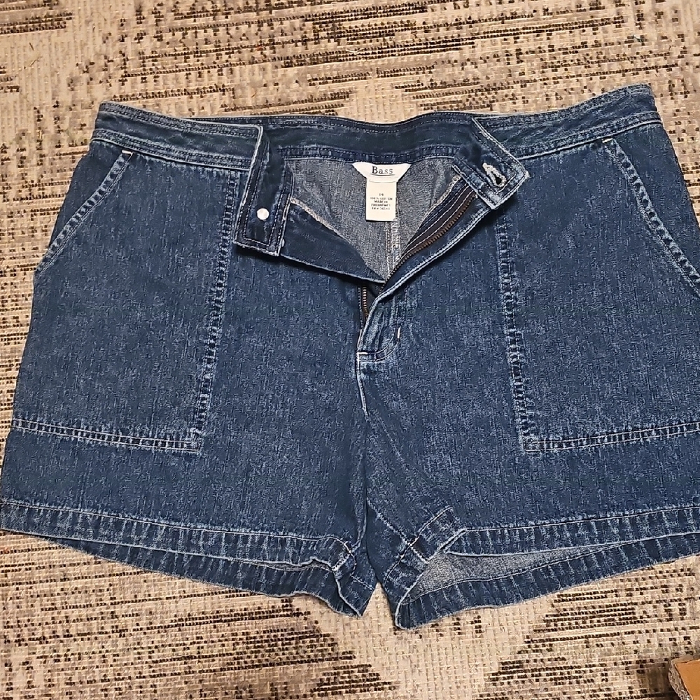Bass Blue Jean Shorts Relaxed Denim Style